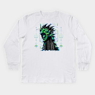 head dragon Kids Long Sleeve T-Shirt